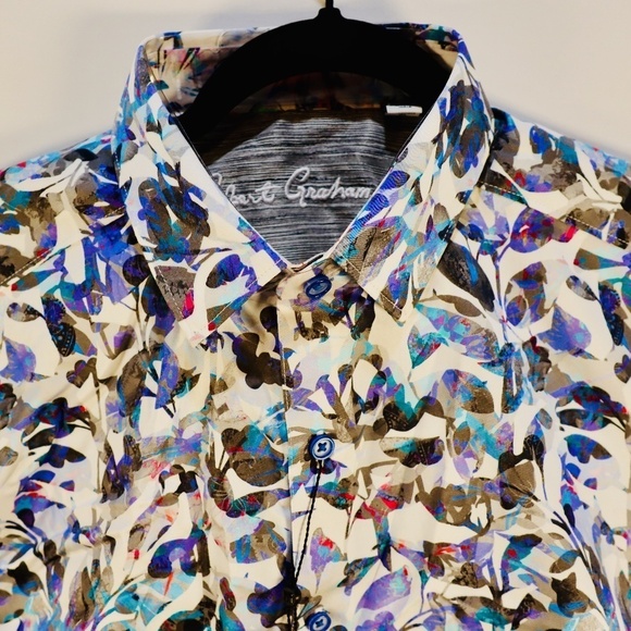 Robert Graham, Keating, Classic Fit, Button Down Shirt. Size Large NWT - Picture 1 of 6